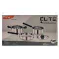 Elite Induction Support Stainless Steel 4 Pcs Cookware Set. 