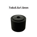 7x6x5.5x1.5mm Pinch Roller For Tape Drives Walkman Pressure Recorder Cassette Deck Audio Stereo Player Belt Wheel. 
