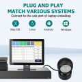 2D Desktop Barcode Scanner USB Wired Barcode Reader for POS. 