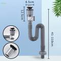 Bathroom Sink Drain Set Universal Drainage Pipe for Kitchen Sink Basin Hotel. 