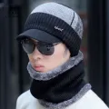 LouisWill Men Knitted Hat Head Neck Full Cover Design Unisex Winter Knitted Hats Scarf with Thick Knitted Cap Scarf for Storm Cold Winter Climbing Skiing Cycling Hiking. 