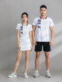 New Quick-Drying Badminton Clothing Suit Women's Men's Custom Table Tennis Dress Summer Short-Sleeved Tennis Team Sportswear. 