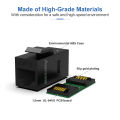 AMPCOM Keystone Coupler Jack ,CAT6 /CAT6A RJ45 Inline Coupler Keystone Jack, RJ45 CAT6 Straight-Through Keystone Module Adapter Couplers For Wall Plate. 