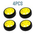 Smart Robot Car Tyres (Tires) 65mm Wheels For Arduino BO Gear Motor Chassis. 