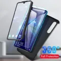 360° Case for Samsung Galaxy Note10 Plus, S10, S8 ,S8 Plus, Note 9, S10 Plus, Note 8, S6 Edge, S7 Edge, S9, S9 Plus S6 Edge Plus Protection 360 Matte Black PC Cover Full Slim Cover with a Free Screen Protector. 