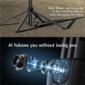 Door Phone Holder Without Tripod Bluetooth Quick Rotation AI Tracking C17 Unipod 360° Auto Line Selfie Stick. 