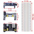 3.3V/5V MB102 Breadboard power module+MB-102 830 points Prototype Bread board for arduino kit +65 jumper wires wholesale. 