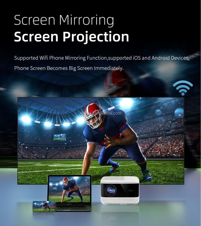 T40%20Smart%20WiFi%20HD%20Projector%20Home%20Theater%20Portable%20Projector%20Built-in%20Bluetooth%20Speaker%20Support%20Android%20/%20IOS%20-%20Image%204