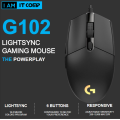 Logitech G102 RGB Wired Gaming Mouse Max Resolution 8000DPI. 