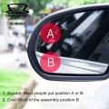 Car Safety Mirror 360-degree Adjustable Car Blind Spot Mirror Set for Enhanced Safety Wide-angle Lens Design Frameless Convex Side Auxiliary Mirrors Auto Parts Accessories Blind Spot Car Mirror. 