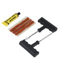 Car Tire Repair Tool Tire Repair Kit Studding Tool Set Auto Bike Tubeless Tire Rubber Strips Stiring Glue Tyre Puncture Plug Garage Car Accessories. 