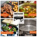 KOGEEK Thickened BBQ Portable Barbecue Oven Folding Home Grill Outdoor Black Steel Furnaces Outdoor Gift Compact Grill Cooker. 