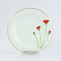 Red Flower Dinner Plate. 