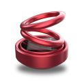 Air Freshener Solar powered Dashboard Ornament Spinning Double Ring Perfume for car. 