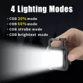 30 COB Rechargeable LED Light Mini Keychain Work Lamp Multifunctional Indoor Outdoor Flash Light Pocket Clip Work Light 500 Lumens Portable High-Brightness Corkscrew Keychain Light LED Camping Small Light. 