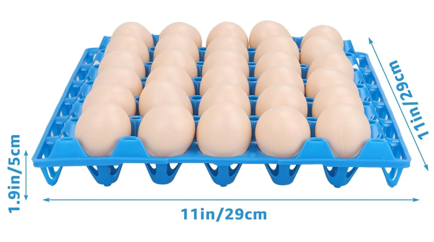 Reusable Plastic Egg Carton Tray for 30 Eggs