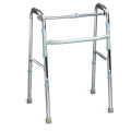 Walking Frame Height Adjustable Moving Walker Folding Old Man Anti-Slip Four-Corner Walker Disabled Thickening(Light Weight). 