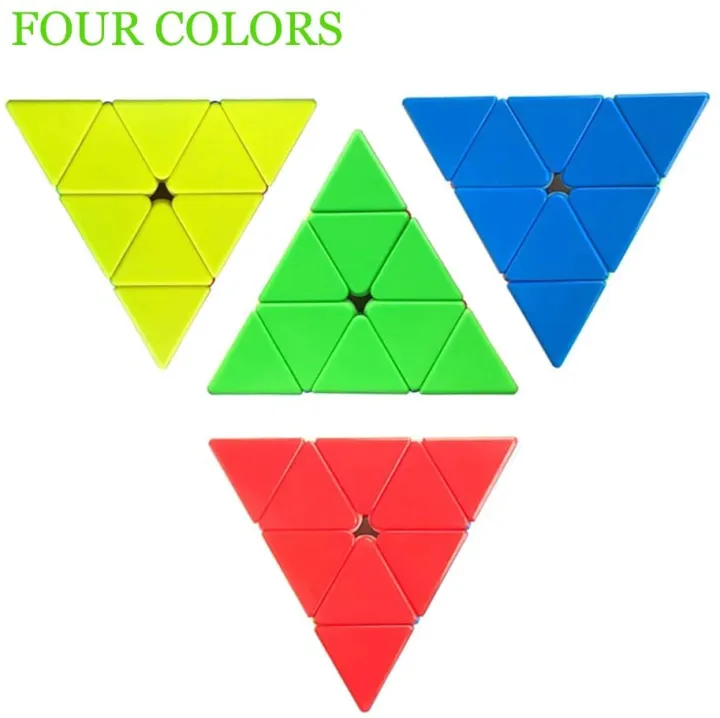 Pyramid%20Cube%203x3%20High%20Speed%20Stickerless%20Triangle%20Puzzle%20-%20Multicolour%20-%20Image%202