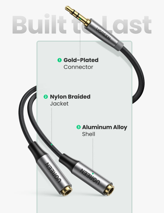 UGREEN%20Headphone%20Splitter%20Cable%203.5mm%20Y%20Audio%20Jack%20Splitter%20Extension%20AUX%20Cable%203.5mm%20Male%20to%202%20Port%203.5%20mm%20Female%20AUX%20Adapter%20-%20Image%205