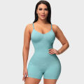 Yfashion Women Cotton Shapewear Non-marking Abdomen High Elastic ummy Control High Waist Sling Bodysuits color. 