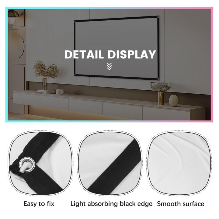 Projector%20Screen%20for%20Home%20Theater%20White%20Foldable%20Anti-Crease%20(72Inch)%20-%20Image%207