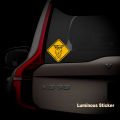 BABY ON BOARD LIGTH REFLEX LUMINOUS HIGH QUALITY STICKER FOR  CAR, VAN, BIKE, BUS AND ANY VEHICLE...... 
