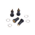 5Pcs 3/4Pin PJ392A Audio Jack Socket 3.5MM Headphone Female Socket Connector With Nut 3/4 Pole Stereo Audio Socket Zhongweirui. 