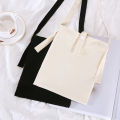 【HOT】 Canvas Cotton Bag Grocery Handbag Foldable Fabric Tote Bag Portable Storage Organizer Shopping Bag For Woman Cloth Organizer Bag. 
