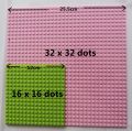 【Ready Stock】32x32 / 16x32 / 16x16 One Sided Small Dots Building Blocks Base Plate Toy Block Base Plate Display Box. 