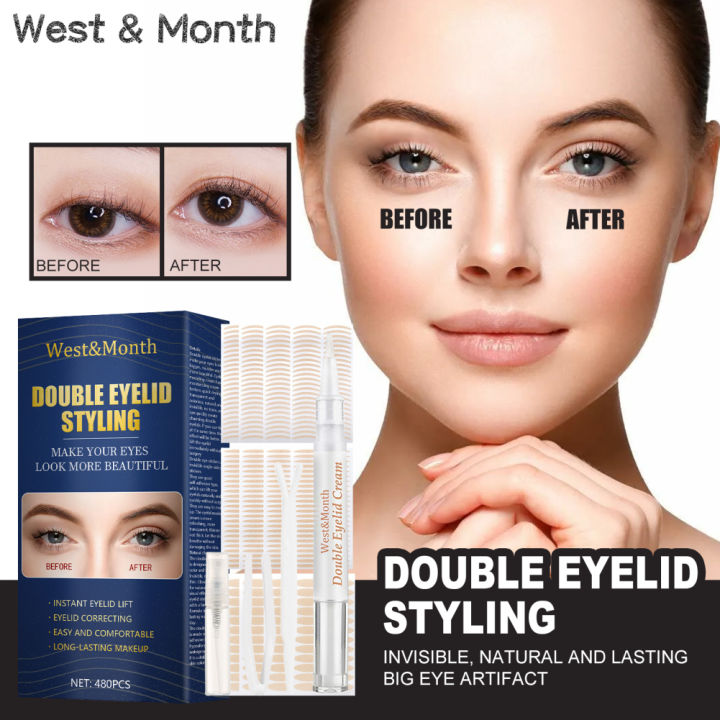 Double Eyelid Stickers Set With Tools To Enlarge The Eyes Natural Double Eyelid Creative Makeup Makeup Tools