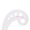Comma Shaped Practical Plastic Pattern Making Metric Transparent Spline Design Sewing Tool Measure Ruler French Curve Ruler. 