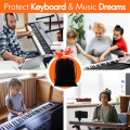 Piano Keyboard Dust Cover, 88 Keys Piano Music Keyboard Dirt Proof Cover with Durable Elastic & Cord Lock Easy Install. 