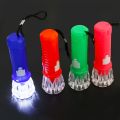 1 Pc Random Color Button Battery Powered Mini Plastic Flashlight with Hanging RopeOutdoor Travel Portable Emergency Small Torch. 