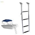 Telescoping Pontoon Boat Ladder Assist Boarding Ladder for Yacht Dinghy. 