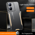 NORVIK For VIVO Y36 4G/Y36 5G NORVIK Phone Case Aluminum Metal shocckproof Shell Matte Back Cover Silicone Full Camera Protection Casing. 