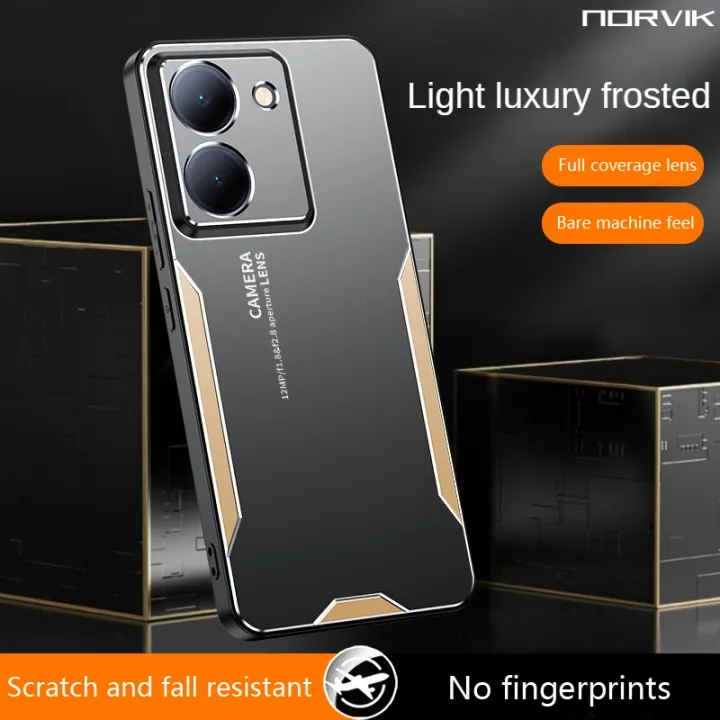 NORVIK%20For%20VIVO%20Y36%204G/Y36%205G%20NORVIK%20Phone%20Case%20Aluminum%20Metal%20shocckproof%20Shell%20Matte%20Back%20Cover%20Silicone%20Full%20Camera%20Protection%20Casing%20-%20Image%204