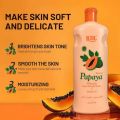 RDL Papaya Whitening Lotion with Vitamin E - 600ml fairness Hand and Body Skin care Brighten and Nourish Your Skin. 