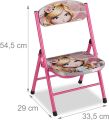 Table for Kids STUDY TABLE |Relaxdays Folding Children's Furniture Set, Metal Folding Chair & Table, Princess Motif, Space-Saving Foldable |LMH395LKG |eMALL. 