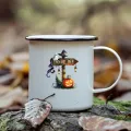 8pcs Cute Halloween Cow Sublimation UV DTF Cup Stickers, Waterproof Sticker Pack for Decorating Mugs, Cups,DIY Art Supplies. 