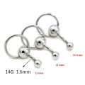 Titanium Steel Round Globe Belly Dance Spike Basic Belly Button Ring Spike for Piercing. 