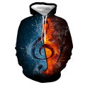 New Trend Colorful Flame Hoodie 3d Sweatshirt Men And Women Hooded Loose Autumn And Winter Coat Street Clothing Jacket Hoodies. 