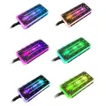 Coolmoon RGB Remote Controller Dc12v 5a Led Smart Fan Controller With 10pcs 6-pin Fan Ports 2pcs 4-pin Light Bar Ports. 