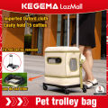 KEGEMA Pet Trolley Pet Stroller Case Detachable Pet Carrier Bag For Cat or Dog Troli Kucing CaDooPet宠物推车包. 