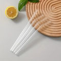 Reusable Glass Straw Set High Borosilicate Smoothie Cocktails Straw Healthy Eco Friendly Drinking Straw With Cleaning Brush. 