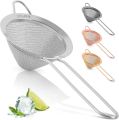 Stainless Steel Fine Mesh Strainer For Kitchen - Sieve Sifters For Food, Tea, Rice, Oil, Noodles, Fruits, Vegetables - Rust-Proof, Easy to Clean Drink Strainer. 