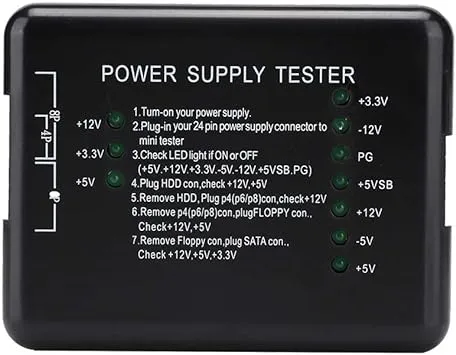 Power%20Supply%20Tester,%2024Pin%20Computer%20PC%20Power%20Supply%20Tester%20PSU/ATX/SATA/HDD%20Connectors%20Power%20Supply%20Tester%20with%20Indicator%20Light,%20Black%20-%20Image%203