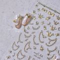 Waitz Naitz Pearl Love Gold Silver Chain High Quality 5D Crystal DiamoLuxury nd Nail Sticker Nail Art Decal Design Manicure Tool T-3112. 