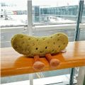 Cute Plush Pickled Cucumber Toy with Legs Soft Pickled Plush Toy Kawaii Green Cartoon Doll Children's Room Decoration. 