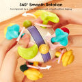 HelloKimi Baby Toy Early Childhood Education Baby Teether Manhattan Hand Ball Grip Training Ringing Bell Baby Rattle Manhattan Ball Newborn Baby Rattling Tooth Baby Toys Busy Toy Sensory Baby Teething Fun. 