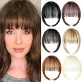 Synthetic Wig Blunt Bangs Hair Accessories Fringe False Hairpiece Fake Bangs Brown Clip in Bang Hair Extension Women. 